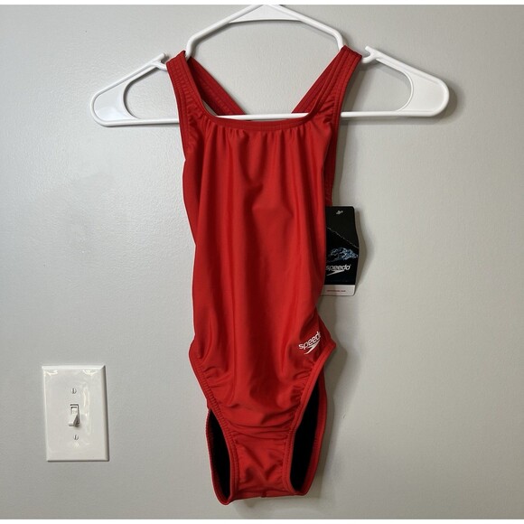 Speedo PRO LT One Piece Women’s Swimsuit Red Size 26 NWT - Picture 1 of 6
